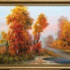 Картина "Осень" холст/масло, в багетной раме, размер 60*90 Название "Осень" Художница Воронова Лариса Размер картины без рамы 60*90