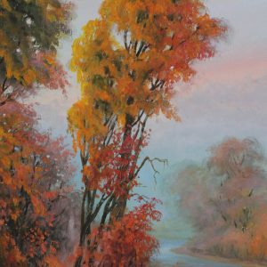 Картина «Осень» холст/масло, в багетной раме, размер 60*90