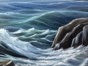 Картина «Море» / Холст / Масло / В раме / Размер 40*60 см.