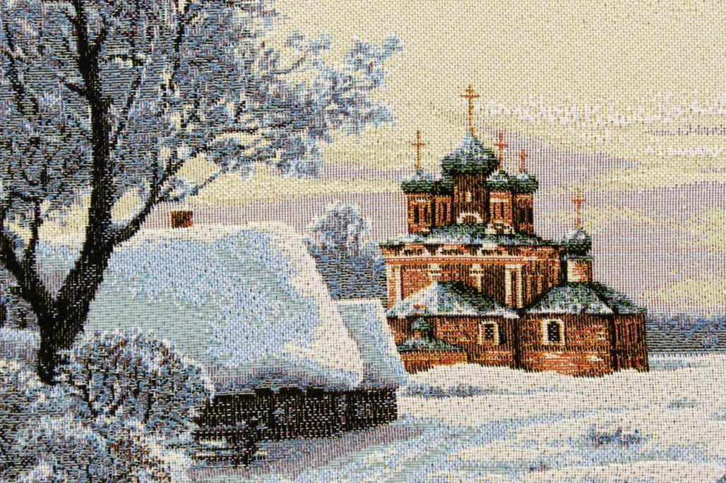 Гобелен "Крещенские морозы" размер 41*70 в багетной рамке Гобелен "Крещенские морозы" размер 41*70 в багетной рамке — изображение 4