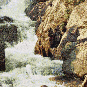 Гобелен «Горный водопад» размер 40*59 в багетной рамке