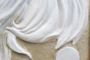 Декоративная картина «Рыбки» МДФ/акрил/текстурная паста, размер 40*60 в белой рамке