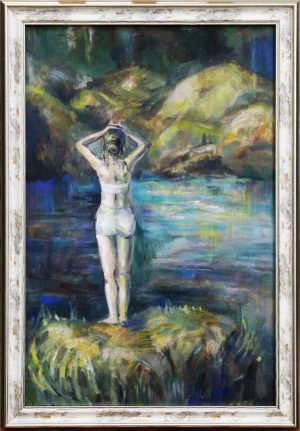 Картина «Юность» холст/МДФ/масло, размер 40*60 в багетной раме