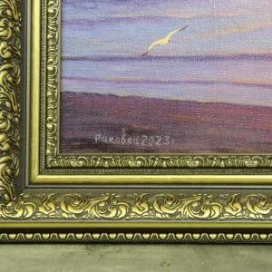 Картина «У берега моря» холст/масло, в багетной раме, размер 45*70