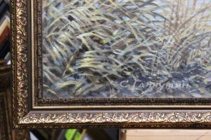 Картина «Рыбалка» холст/масло, в багетной раме, размер 50*70