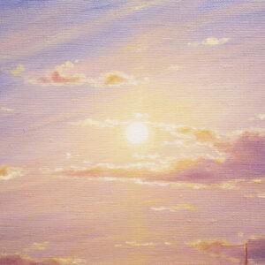 Картина «Морской берег» холст/масло, в светлой багетной раме, размер 45*70