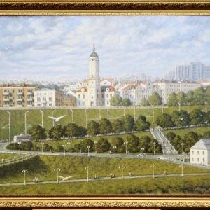 Картина «Замковая гора» холст/масло, в классической багетной раме, размер 70*105