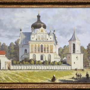 Картина «Свято-Никольский монастырь» холст/масло, в багетной раме, размер 60*79