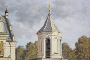 Картина «Свято-Никольский монастырь» холст/масло, в багетной раме, размер 60*79