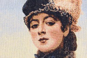 Гобелен "Неизвестная" (копия картины Крамскова) размер 58*78 в классической багетной раме. Гобелен «Неизвестная» (копия картины Крамскова) размер 58*78 в классической багетной раме.