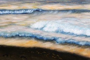 Картина «Море» холст/масло, с дорисовкой по торцу подрамника, размер 50*70