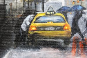 Картина «Нью-Йорк» холст/масло, с дорисовкой по торцу подрамника, размер 40*50