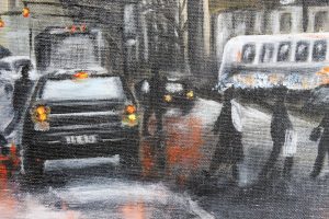 Картина «Нью-Йорк» холст/масло, с дорисовкой по торцу подрамника, размер 40*50