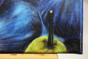 Картина «Инжир» холст/масло, с дорисовкой по торцу подрамника, размер 20*30