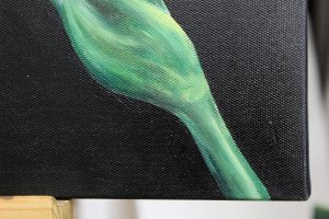Картина «Ирис» холст/масло, с дорисовкой по торцу подрамника, размер 30*40
