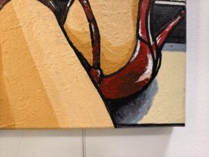 Картина «Город у моих ног » Холст/акрил, с дорисовкой по торцу подрамника, размер 24*30