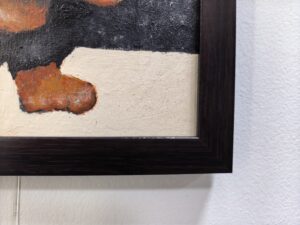 Картина «Бесконечная такса» холст на оргалите/акрил, размер 28*38 в коричневой багетной раме