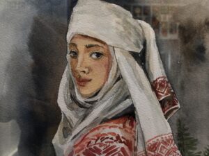 Картина "Беларусачка" бумага/акварель/паспарту, в пластиковой раме со стеклом, размер 21*31 Картина «Беларусачка» бумага/акварель/паспарту, в пластиковой раме со стеклом, размер 21*31