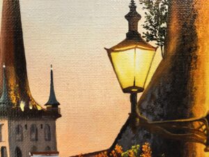 Картина "Старый город" холст/масло, размер 35*45 Картина «Старый город» холст/масло, размер 35*45
