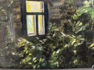 Картина «Окно» холст на оргалите/масло, в багетной раме, размер 18*24